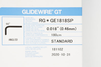 Terumo GE1818SP Glidewire GT, Standard, 180cm x 0.018inch (x)